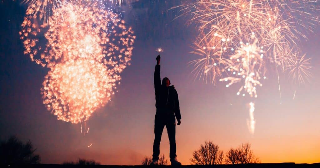 A solas en año nuevo