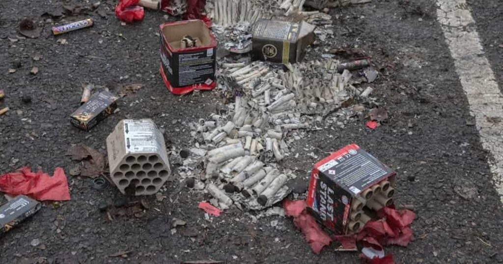 prohibición del uso de fuegos artificiales