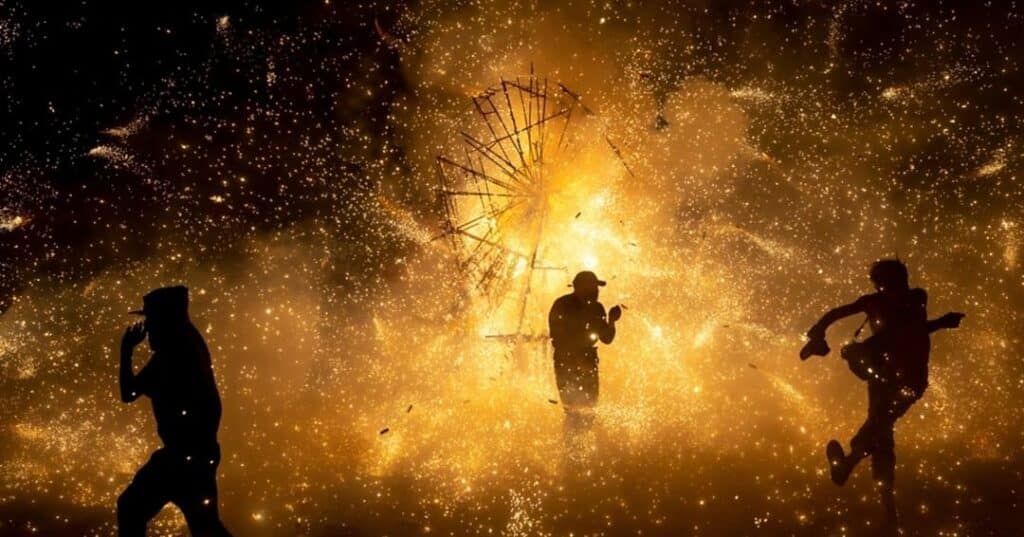 prohibición del uso de fuegos artificiales