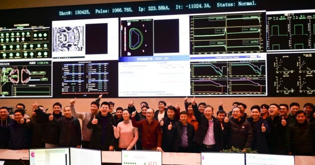 China bate récord de fusión nuclear con su sol artificial