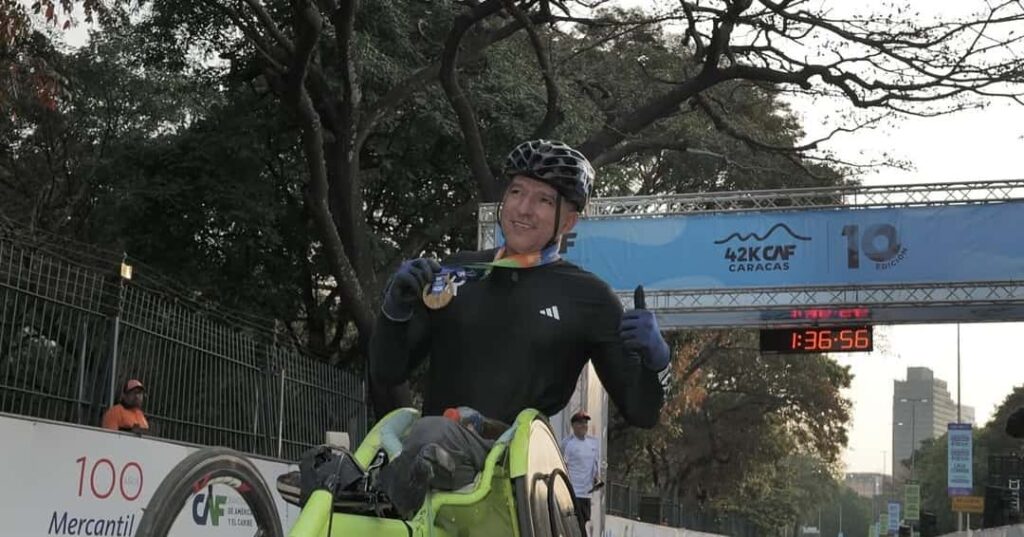 Jorge Castelblanco récord Maratón CAF 2026 Caracas