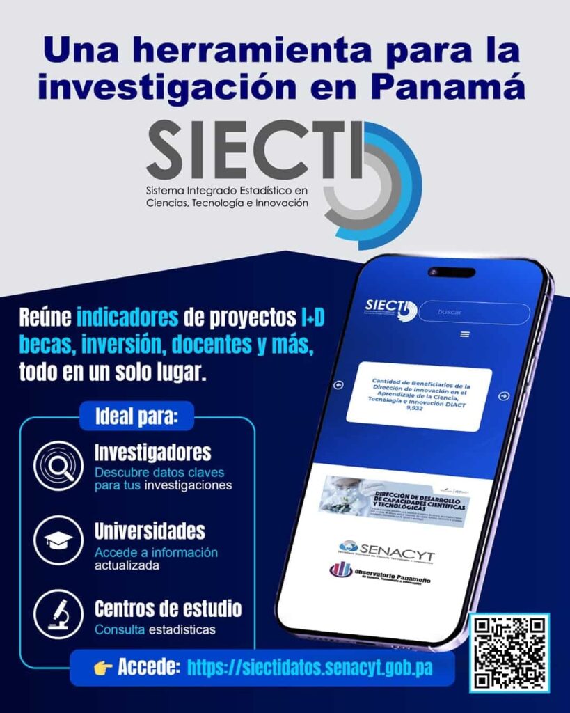 Plataforma SIECTI de Senacyt