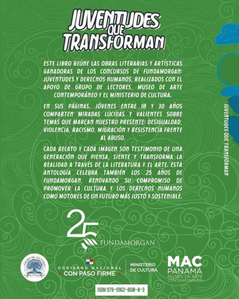 El libro de FUNDAMORGAN Juventudes que Transforman promueve derechos humanos 7 libro Juventudes que transforman