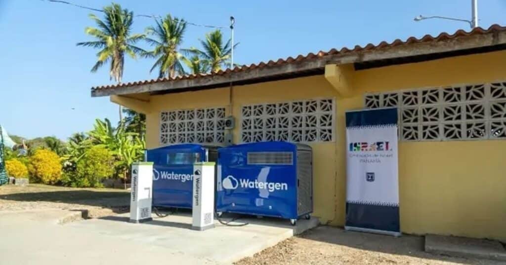 generador atmosférico de agua potable en isla Pedro González