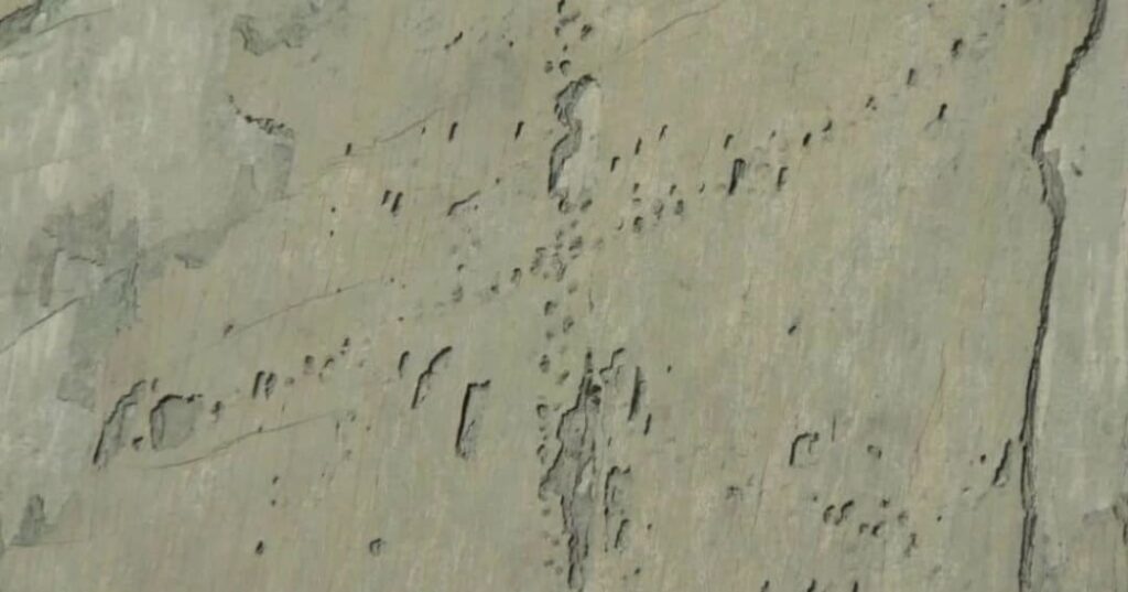 huellas de dinosaurios fosilizadas en Cal Orck'o