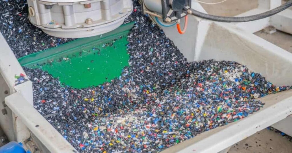 planta de procesamiento de plásticos para economía circular