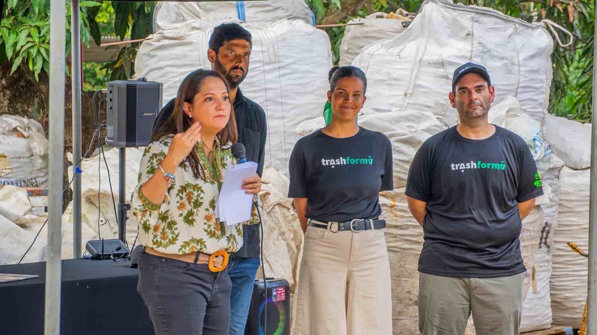 planta de procesamiento de plásticos para economía circular