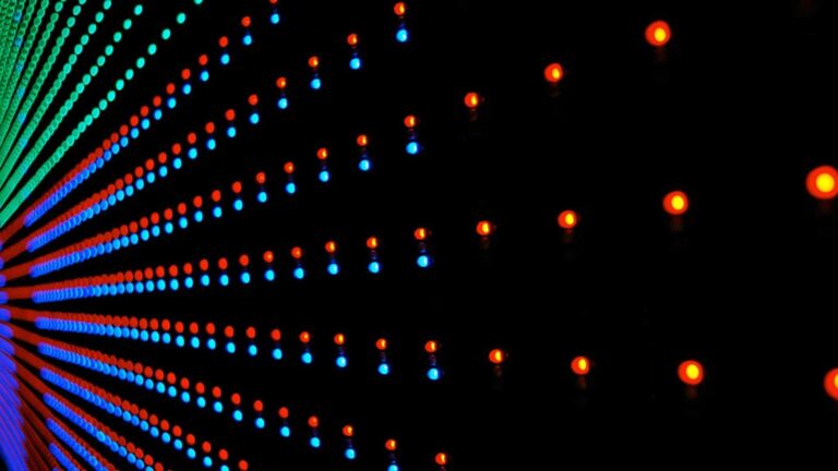 tecnología de conectividad inalámbrica con luz LED