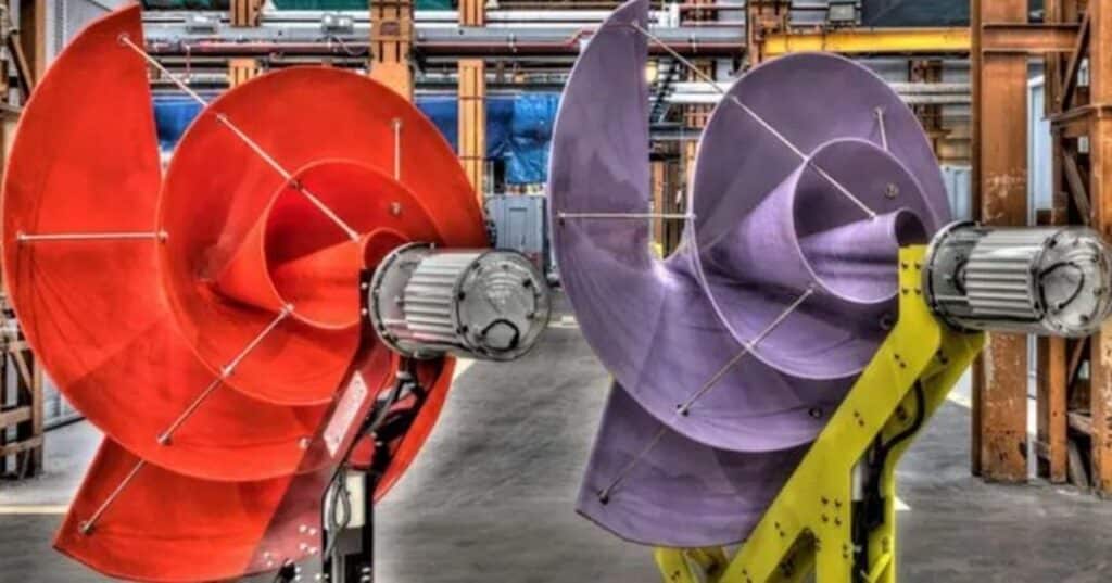 turbina de Arquímedes para generación eléctrica