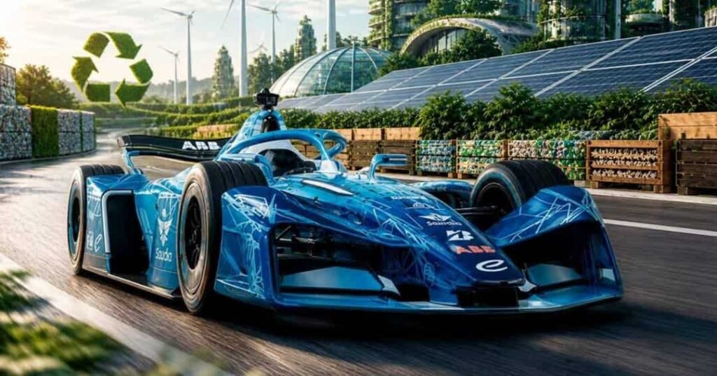 primer auto de carreras cero residuos