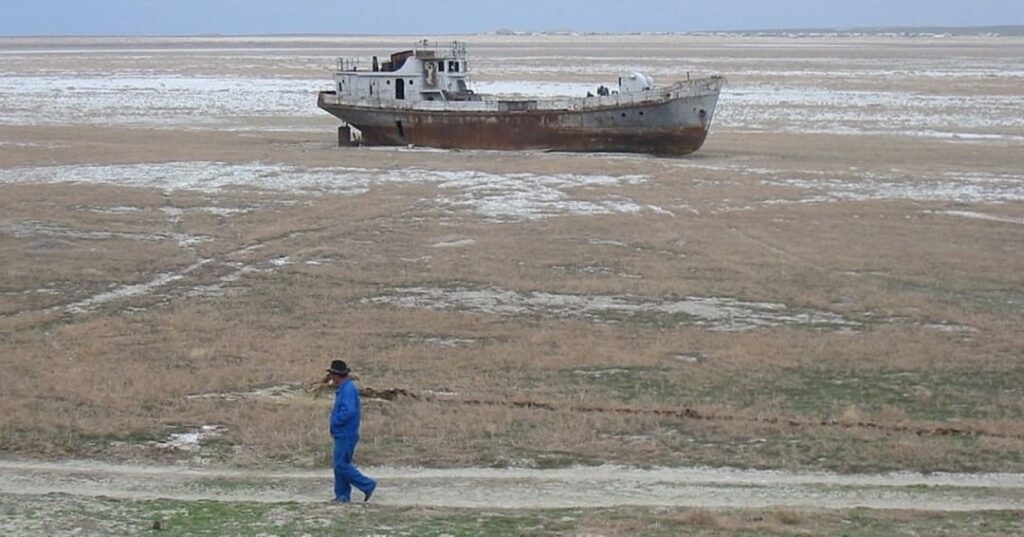 recuperación histórica del Mar de Aral Norte en Kazajistán