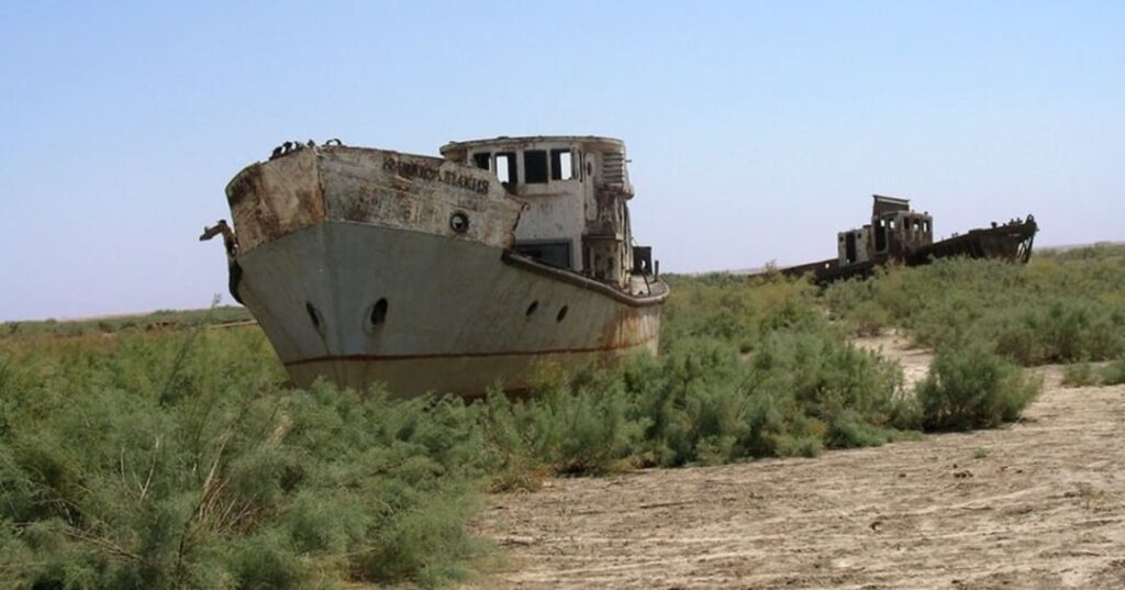 recuperación histórica del Mar de Aral Norte en Kazajistán