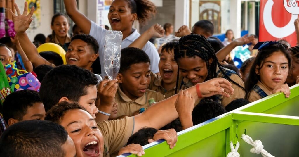 competencia intercolegial de reciclaje