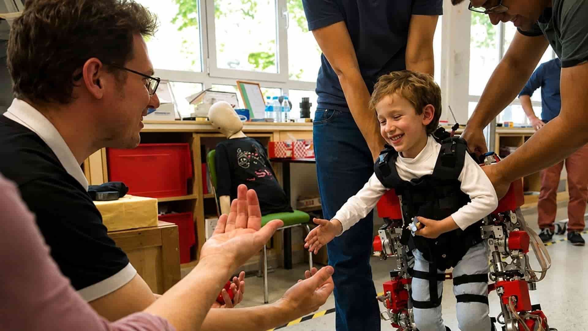 robot ayuda niños con atrofia muscular espinal