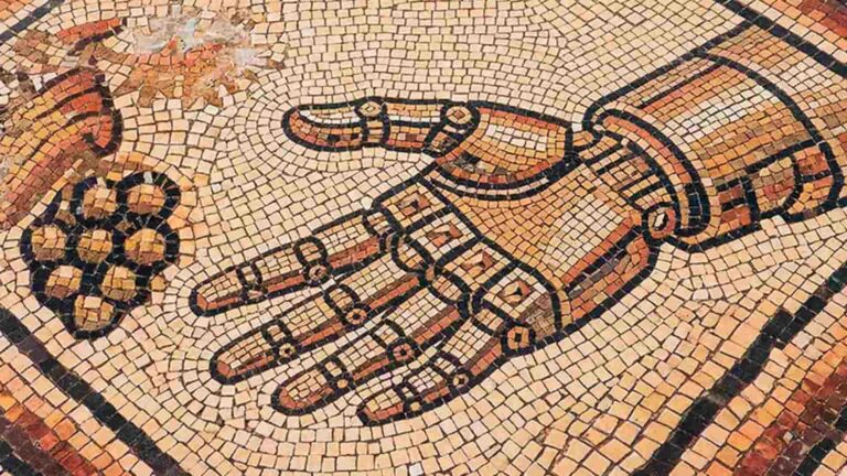 robot con IA reconstruye frescos de Pompeya