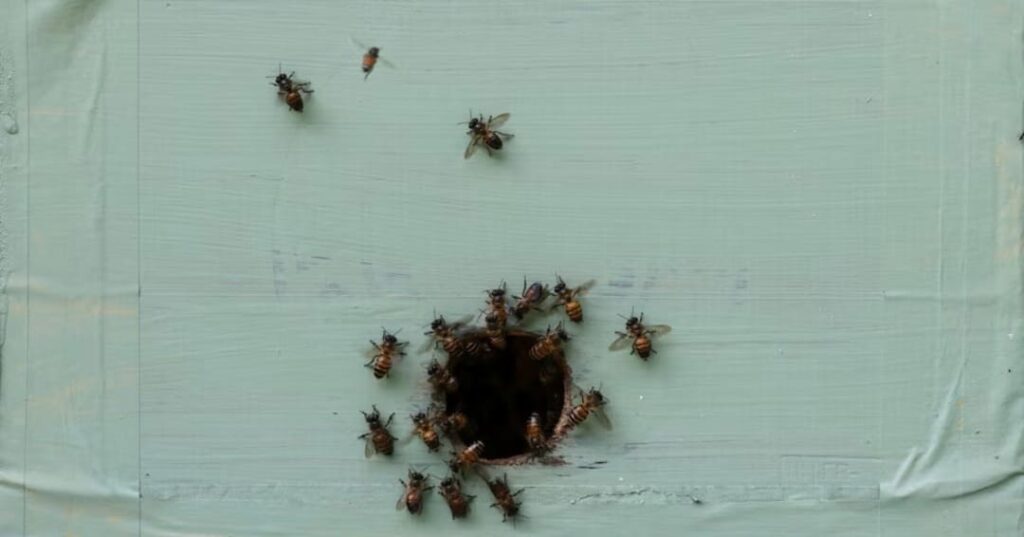rescatador de abejas urbanas en Singapur