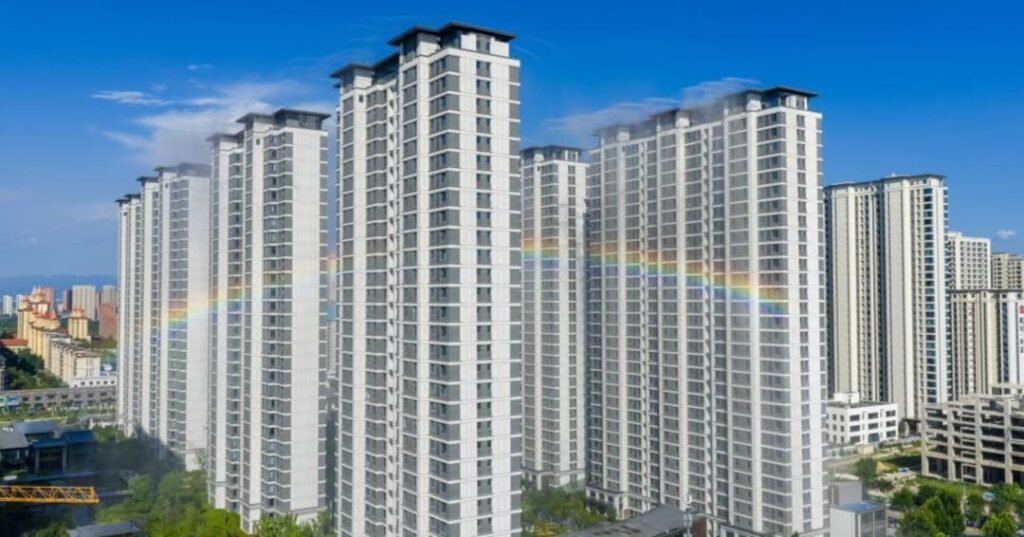 China enfría sus edificios con “lluvia artificial” en las azoteas 6 sistema de nebulización para azoteas