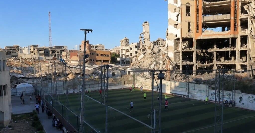 mujeres amputadas de Gaza que juegan fútbol